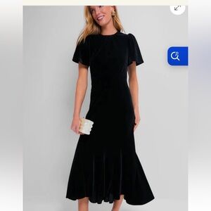 Pomander Place Black Velvet Maxi Dress